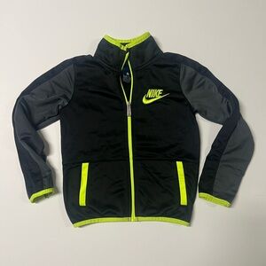 Nike Black Jacket with Neon Yellow Trim